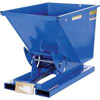Self-Dumping Hopper, Steel, 1/2 cu.yd., Blue Toolneeds Inc.