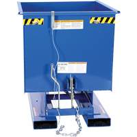 Self-Dumping Hopper, Steel, 1/2 cu.yd., Blue Toolneeds Inc.