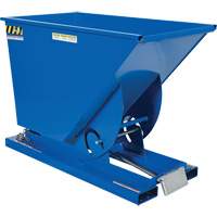 Self-Dumping Hopper, Steel, 3/4 cu.yd., Blue Toolneeds Inc.