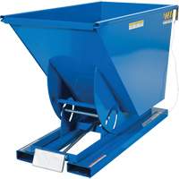 Self-Dumping Hopper, Steel, 3/4 cu.yd., Blue Toolneeds Inc.
