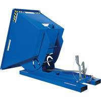 Self-Dumping Hopper, Steel, 3/4 cu.yd., Blue Toolneeds Inc.