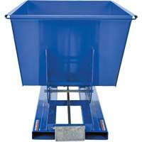 Self-Dumping Hopper, Steel, 1 cu.yd., Blue Toolneeds Inc.