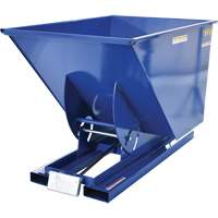 Self-Dumping Hopper, Steel, 1 cu.yd., Blue Toolneeds Inc.