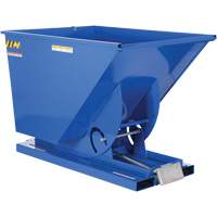 Self-Dumping Hopper, Steel, 1-1/2 cu.yd., Blue Toolneeds Inc.