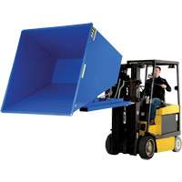 Self-Dumping Hopper, Steel, 2-1/2 cu.yd., Blue Toolneeds Inc.