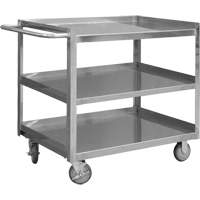Industrial Grade Shelf Cart, 3 Tiers, 24-1/8" W x 35" H x 42" D, 1200 lbs. Capacity Toolneeds Inc.
