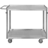 Chariot avec tablettes de calibre industriel, 2 Tiers, 22-1/2" la x 34" h x 42-7/16" p, Capacit&eacute; 600 lb Toolneeds Inc.