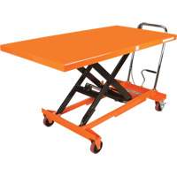 Hydraulic Scissor Lift Table, 63" L x 31-1/2" W, Steel, 1100 lbs. Capacity Toolneeds Inc.