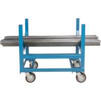 Pipe & Bar Cradle Truck, 24" L x 24" W x 34" H, 2500 lbs. Capacity, Polyurethane Wheels Toolneeds Inc.