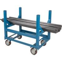 Pipe & Bar Cradle Truck, 24" L x 24" W x 34" H, 2500 lbs. Capacity, Polyurethane Wheels Toolneeds Inc.