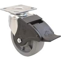 Roulette Emaxx, Pivotant avec frein, 4" (101,6 mm), Envirothane, 1000 lb (453,6 kg) Toolneeds Inc.