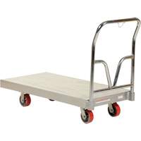 Aluminum Sheet Deck Platform Truck, 24" W x 48" L, 3600 lbs. Cap., Polyurethane Wheels Toolneeds Inc.