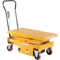 DC Powered Hydraulic Scissor Lift Elevating Cart, Steel, 39-3/4" L x 20-1/2" W, 1000 lbs. Capacity Toolneeds Inc.