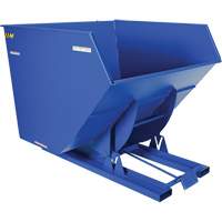 Self-Dumping Hopper, Steel, 4 cu.yd., Blue Toolneeds Inc.