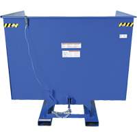 Self-Dumping Hopper, Steel, 4 cu.yd., Blue Toolneeds Inc.
