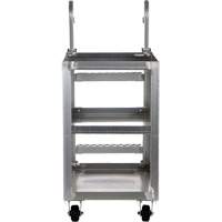 Stockpicker Truck, Aluminum, 21-7/8" W x 40" D, 3 Shelves, 660 lbs. Capacity Toolneeds Inc.