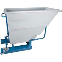 Self-Dumping Hopper, Polyethylene, 1-1/10 cu.yd, Grey Toolneeds Inc.