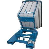 Self-Dumping Hopper, Polyethylene, 1-1/10 cu.yd, Grey Toolneeds Inc.
