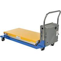 DC Powered & Manual Scissor Lift Table, Steel, 48" L x 24" W, 1000 lbs. Capacity Toolneeds Inc.