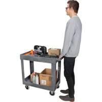 Chariot utilitaire pour l'entretien, 2 tiers, 16-1/2" x 32-1/2" x 34-1/2", Capacit&eacute; 550 lb Toolneeds Inc.