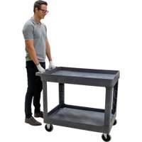Chariot utilitaire pour l'entretien, 2 tiers, 24-5/8" x 32-1/2" x 40", Capacit&eacute; 550 lb Toolneeds Inc.