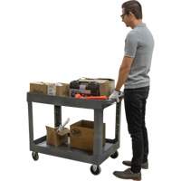 Chariot utilitaire pour l'entretien, 2 tiers, 24-5/8" x 32-1/2" x 40", Capacit&eacute; 550 lb Toolneeds Inc.