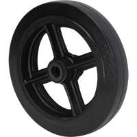 Mold-On Rubber Wheel, 10" (254 mm) Dia. x 2" (50.8 mm) W, 948 lbs. (430 kg) Capacity Toolneeds Inc.