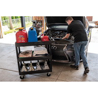 Tub Cart, 3 Tiers, 35-1/4" x 37-1/4" x 18", 375 lbs. Capacity Toolneeds Inc.