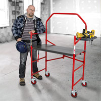Buildman Portable Scaffold, 40-5/8" D x 4' H Toolneeds Inc.
