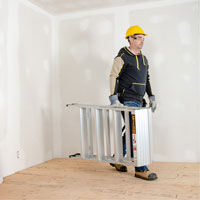 Portable Work-Stand Saw Horse, Aluminum Frame, 12-1/4" D x 48" H Toolneeds Inc.