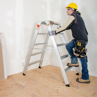 Portable Work-Stand Saw Horse, Aluminum Frame, 12-1/4" D x 56" H Toolneeds Inc.