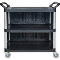 Chariot utilitaire, 3 tiers, 19-3/4" x 37-1/2" x 40-1/4", Capacit&eacute; 250 lb Toolneeds Inc.