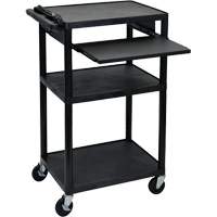 Electric Utility Cart, 3 Tiers, 24" x 42" x 18", 300 lbs. Capacity Toolneeds Inc.