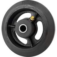 Mold-On Rubber Wheel, 5'' (127 mm) Dia. x 1-1/2" (38 mm) W, 400 lbs. (181 kg.) Capacity Toolneeds Inc.