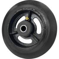 Mold-On Rubber Wheel, 6'' (152 mm) Dia. x 1-1/2" (38 mm) W, 450 lbs. (204 kg.) Capacity Toolneeds Inc.