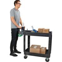 Chariot utilitaire, 2 tiers, 17-1/8" x 33-1/2" x 37-5/8", Capacit&eacute; 550 lb Toolneeds Inc.
