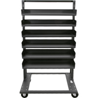 Single-Sided Heavy Duty A-Frame Cart with 6 Trays, 38" x 25" x 63", 2500 lbs. Capacity Toolneeds Inc.
