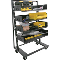 Single-Sided Heavy Duty A-Frame Cart with 4 Large Trays, 38" x 25" x 63", 2500 lbs. Capacity Toolneeds Inc.