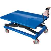 Manual Scissor Lift Table, 37-3/8" L x 23-5/8" W, Steel, 660 lbs. Capacity Toolneeds Inc.