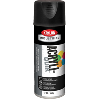 Industrial Acryli-Quik Lacquer, Black, Ultra-Flat, 12 oz., Aerosol Can Toolneeds Inc.