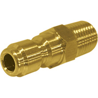 1/4" Male Brass Plated Quick Disconnect Plug Toolneeds Inc.