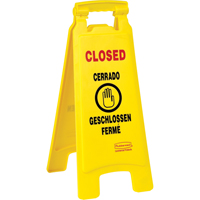 Closed Safety Signs, Quadrilingual with Pictogram Toolneeds Inc.