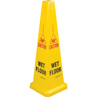 C&ocirc;nes de d&eacute;viation  Wet Floor , Anglais avec pictogramme Toolneeds Inc.
