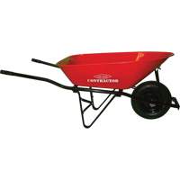 Contractor Wheelbarrow, 6 cu. ft., Steel Tray Toolneeds Inc.