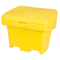 Heavy-Duty Outdoor Salt and Sand Storage Container, 30" x 24" x 24", 5.5 cu. Ft., Yellow Toolneeds Inc.