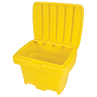 Heavy-Duty Outdoor Salt and Sand Storage Container, 30" x 24" x 24", 5.5 cu. Ft., Yellow Toolneeds Inc.