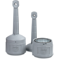 Smokers Cease-Fire&reg; Cigarette Butt Receptacle, Free-Standing, Plastic, 4 US gal. Capacity, 38-1/2" Height Toolneeds Inc.