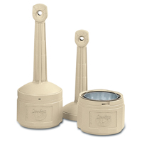 Smokers Cease-Fire&reg; Cigarette Butt Receptacle, Free-Standing, Plastic, 4 US gal. Capacity, 38-1/2" Height Toolneeds Inc.