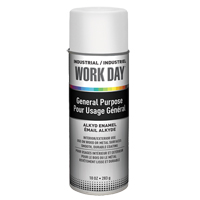 Industrial Work Day Paint, White, Gloss, 10 oz., Aerosol Can Toolneeds Inc.