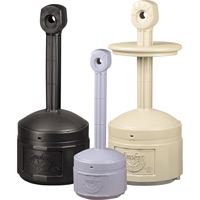 Smokers Cease-Fire&reg; Cigarette Butt Receptacle, Free-Standing, Plastic, 1 US gal. Capacity, 30" Height Toolneeds Inc.